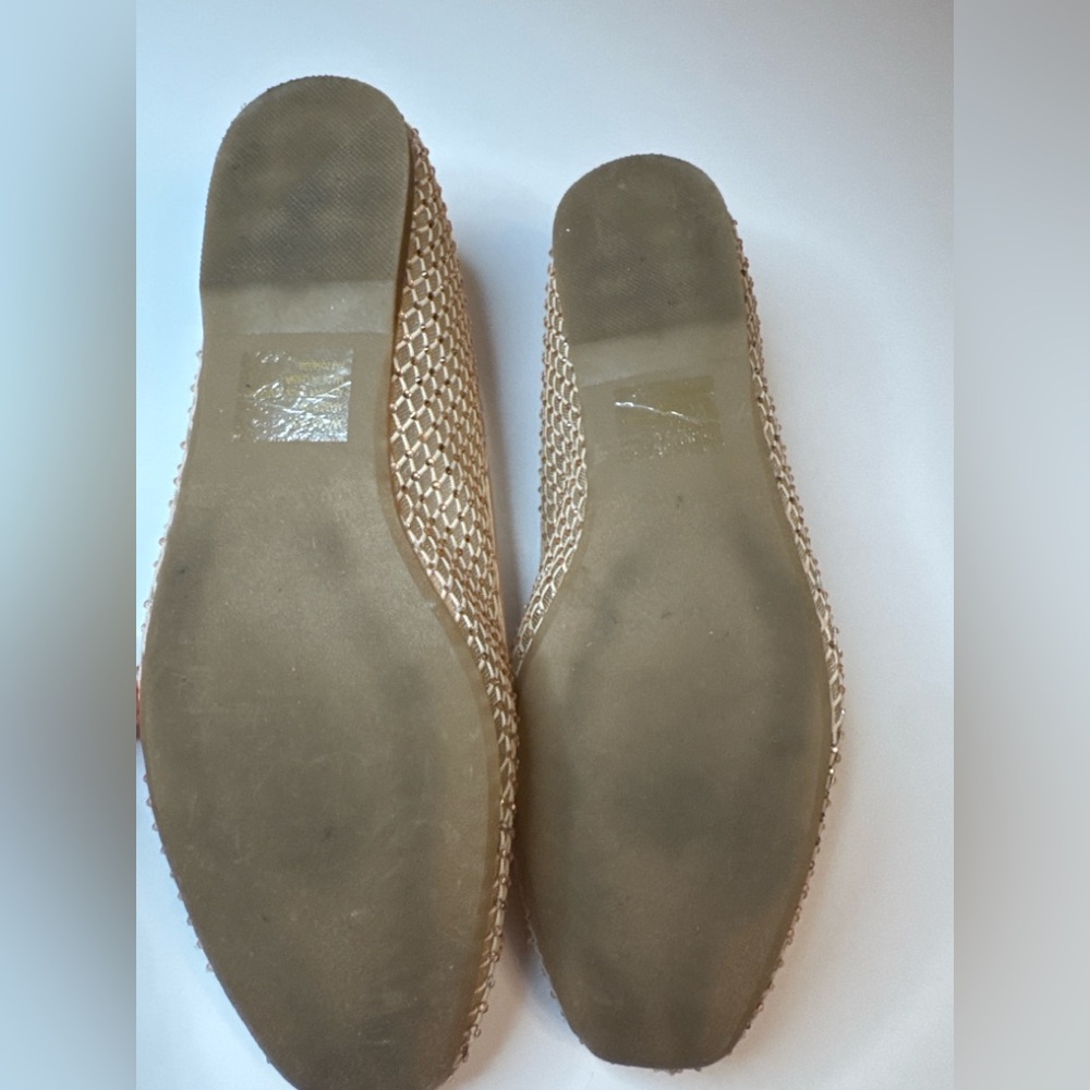 Dolce Vita Beige Woven Ballet Flats - Picture 4 of 4